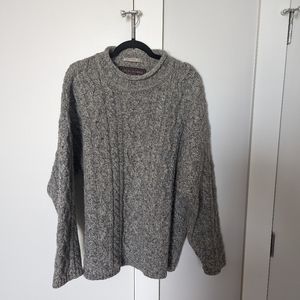 Vintage 90s Abercrombie & Fitch cable knit sweater sz L